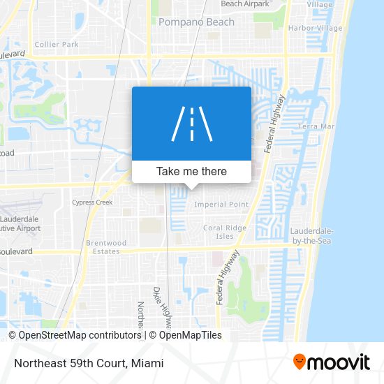Northeast 59th Court map
