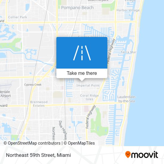 Northeast 59th Street map