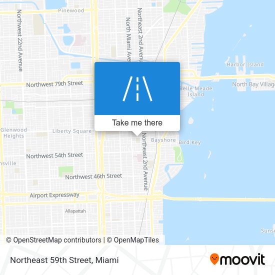 Northeast 59th Street map