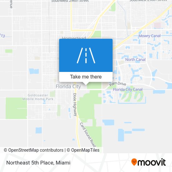 Northeast 5th Place map