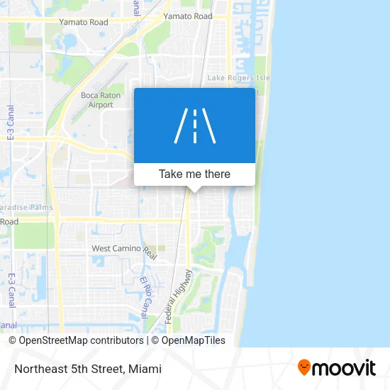 Northeast 5th Street map
