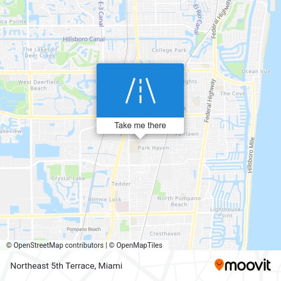 Northeast 5th Terrace map