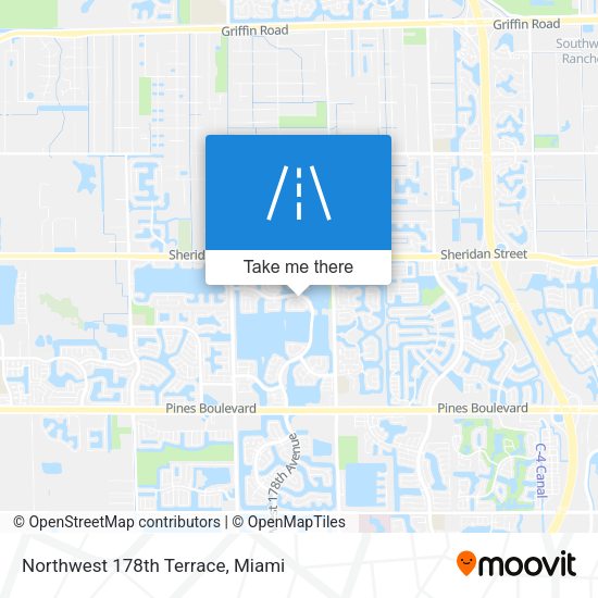 Northwest 178th Terrace map