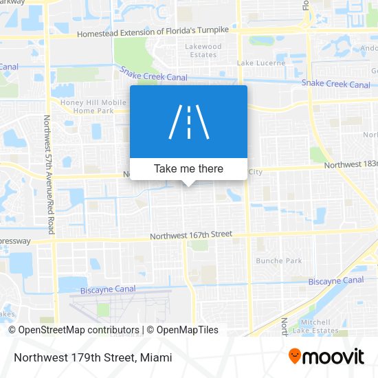 Northwest 179th Street map