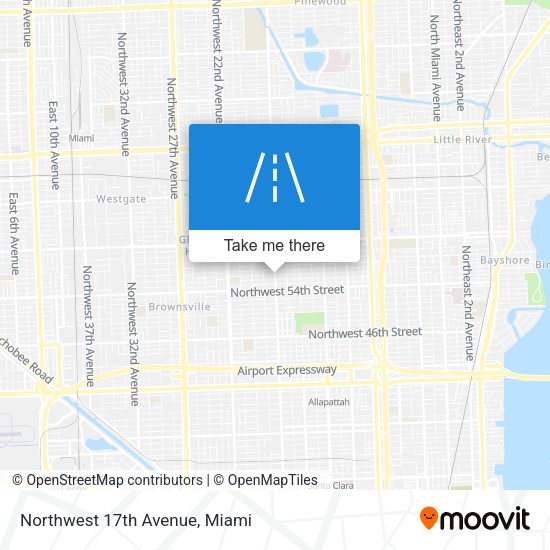 Mapa de Northwest 17th Avenue