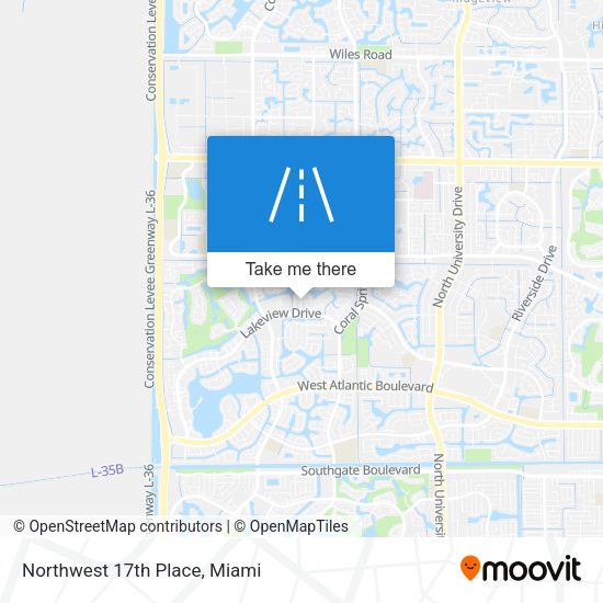 Mapa de Northwest 17th Place