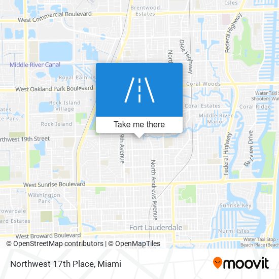 Mapa de Northwest 17th Place