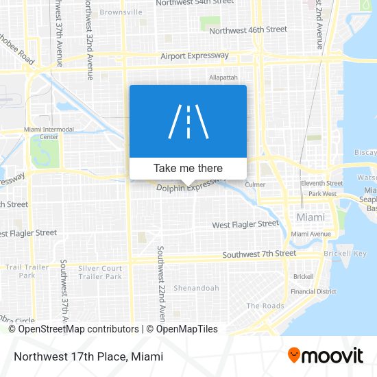 Mapa de Northwest 17th Place