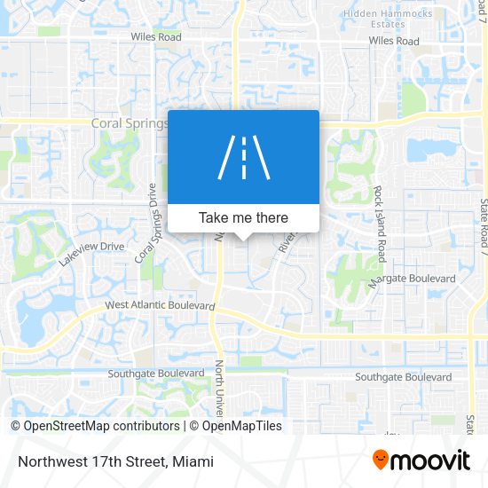 Northwest 17th Street map