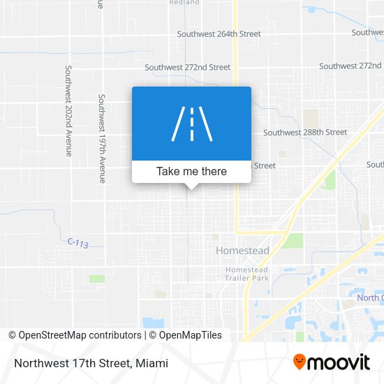 Northwest 17th Street map