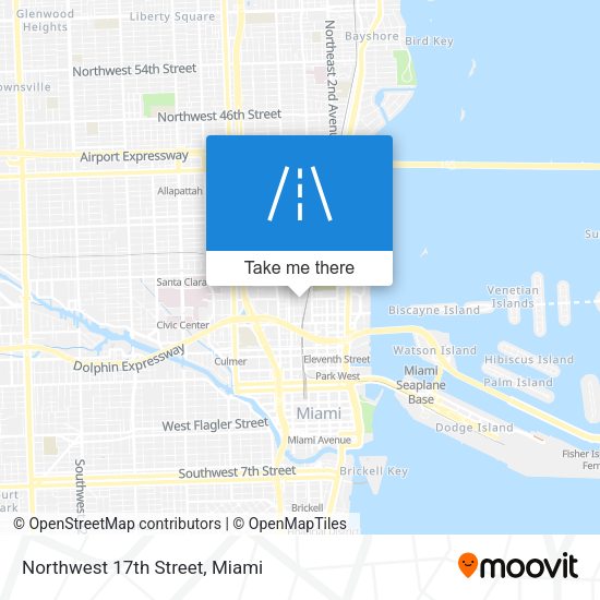 Northwest 17th Street map