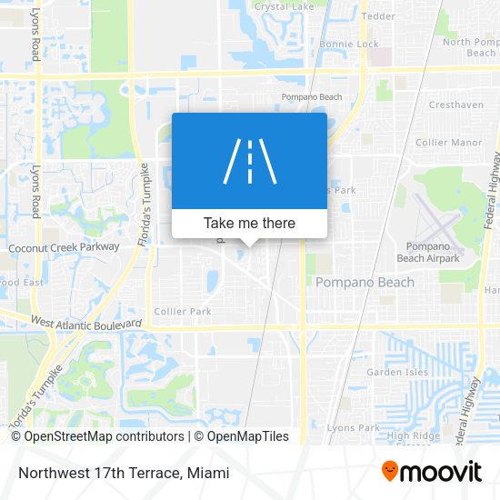 Northwest 17th Terrace map