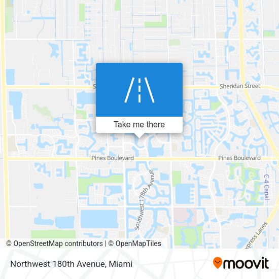 Northwest 180th Avenue map