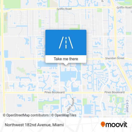 Northwest 182nd Avenue map