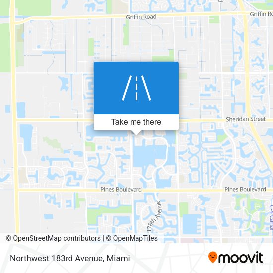 Northwest 183rd Avenue map