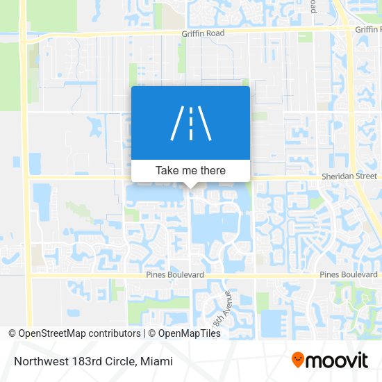 Northwest 183rd Circle map
