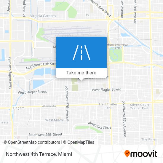 Northwest 4th Terrace map