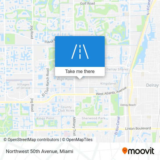 Northwest 50th Avenue map