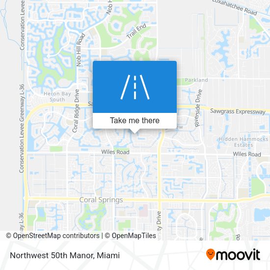 Northwest 50th Manor map