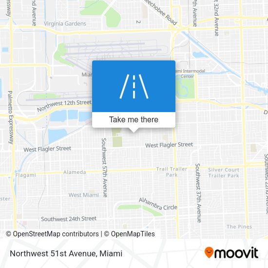 Mapa de Northwest 51st Avenue