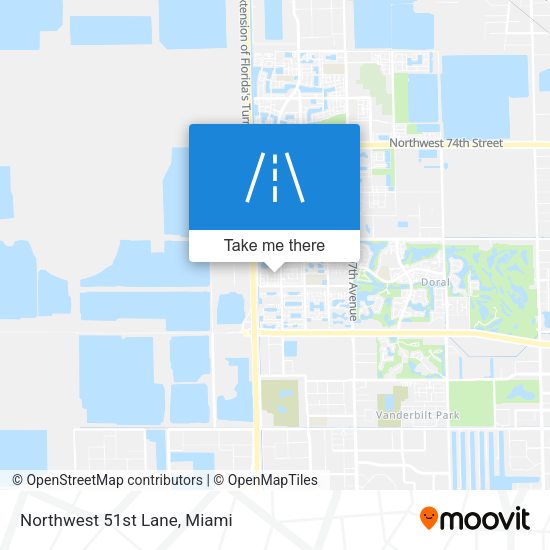Mapa de Northwest 51st Lane