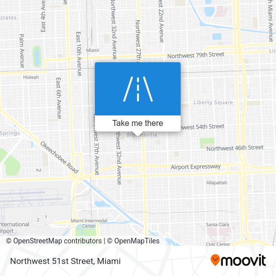 Northwest 51st Street map