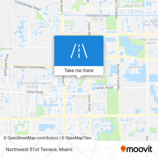 Northwest 51st Terrace map