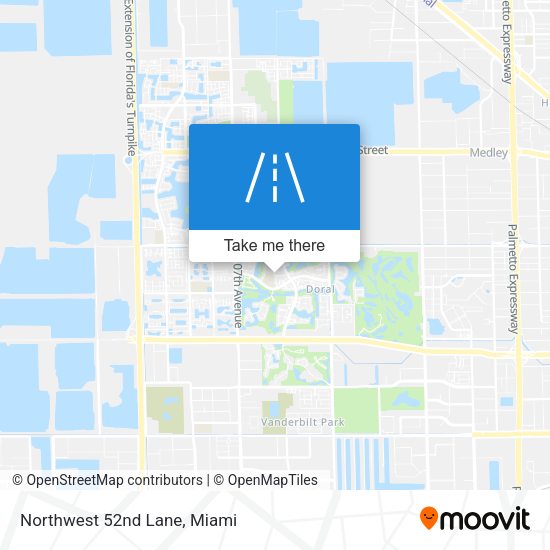 Mapa de Northwest 52nd Lane