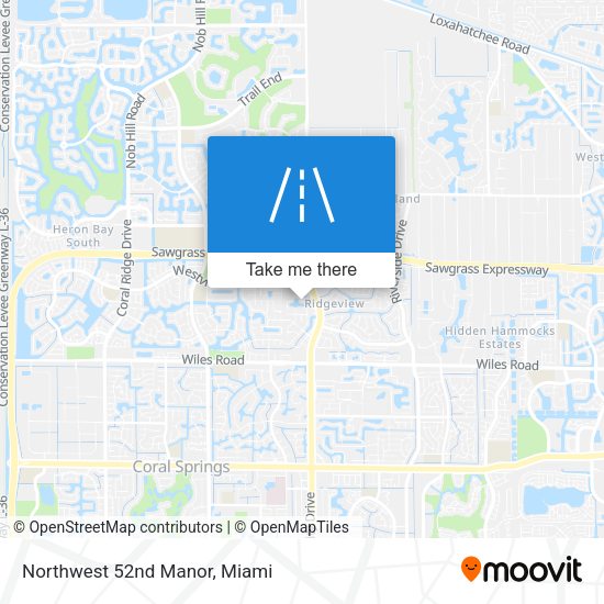 Northwest 52nd Manor map