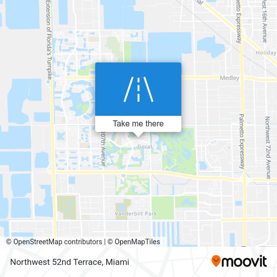 Mapa de Northwest 52nd Terrace