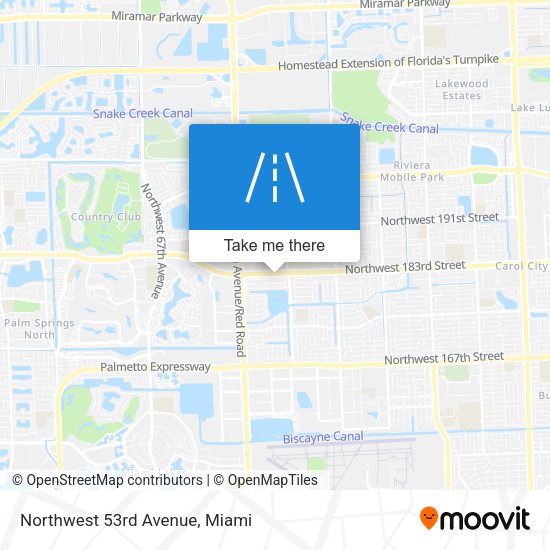 Mapa de Northwest 53rd Avenue