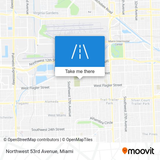 Northwest 53rd Avenue map