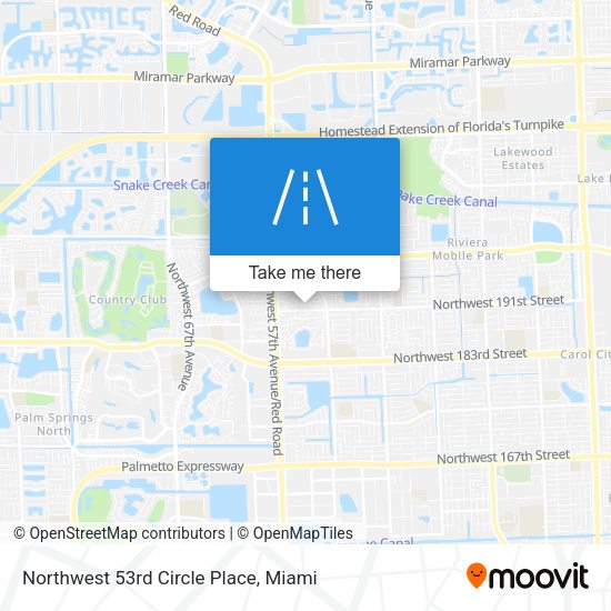 Northwest 53rd Circle Place map