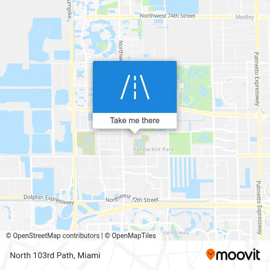 North 103rd Path map