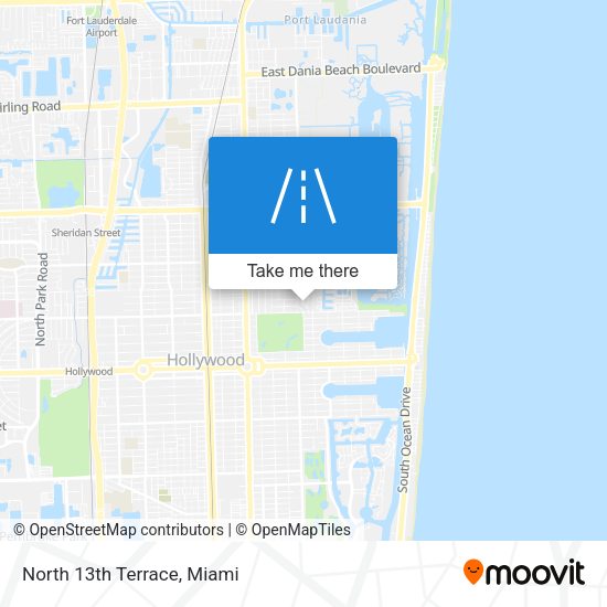 Mapa de North 13th Terrace