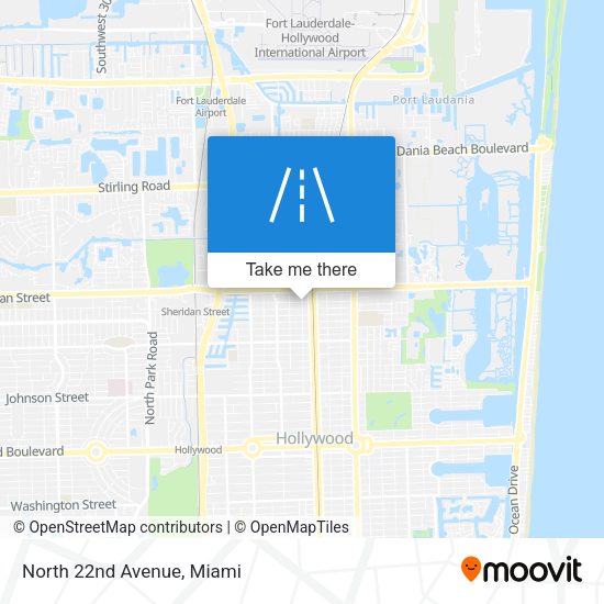 Mapa de North 22nd Avenue
