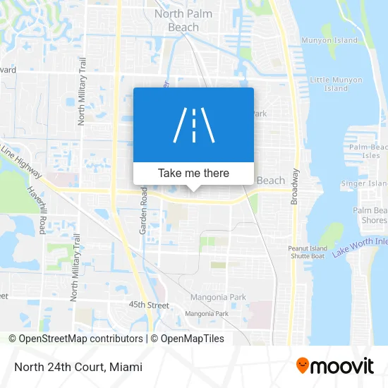 Mapa de North 24th Court