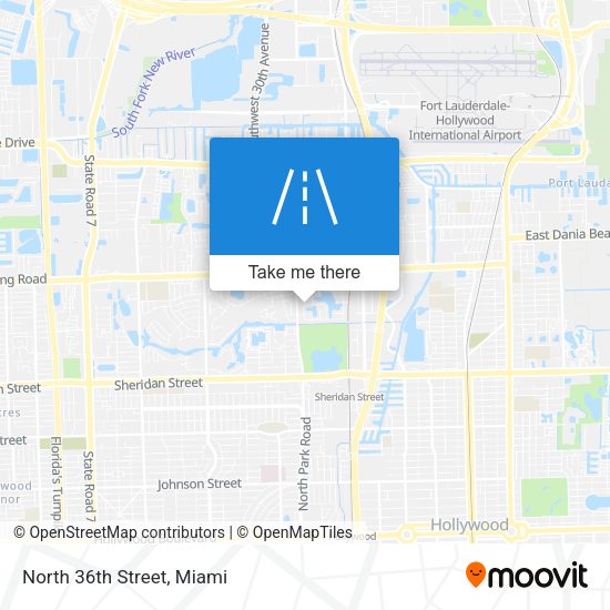 Mapa de North 36th Street