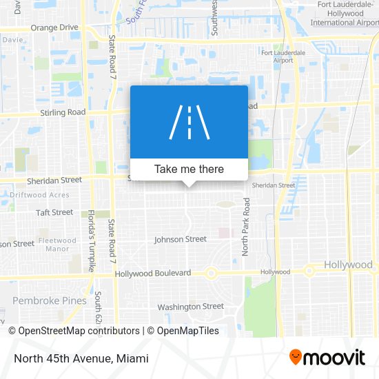 Mapa de North 45th Avenue