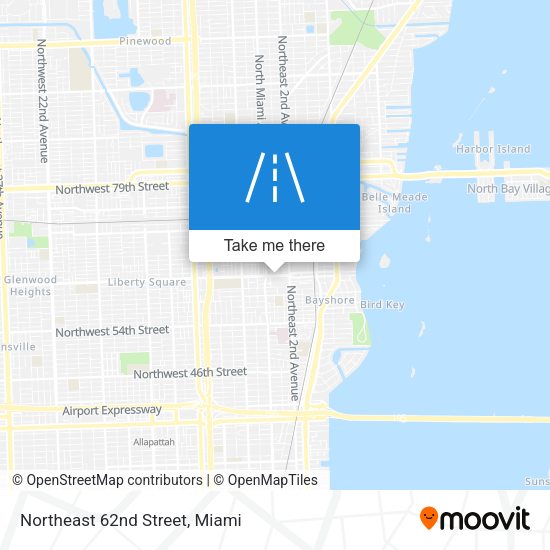 Northeast 62nd Street map