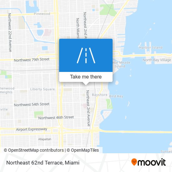 Northeast 62nd Terrace map