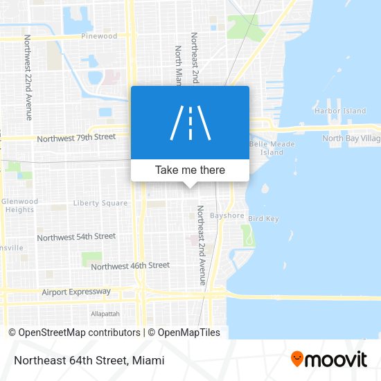 Northeast 64th Street map