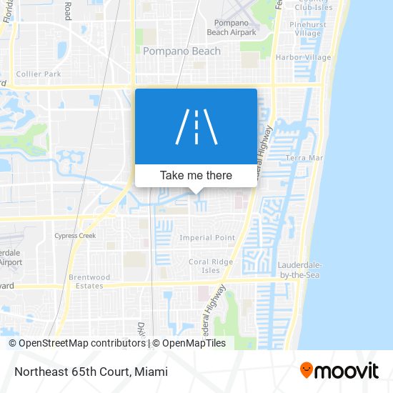 Northeast 65th Court map