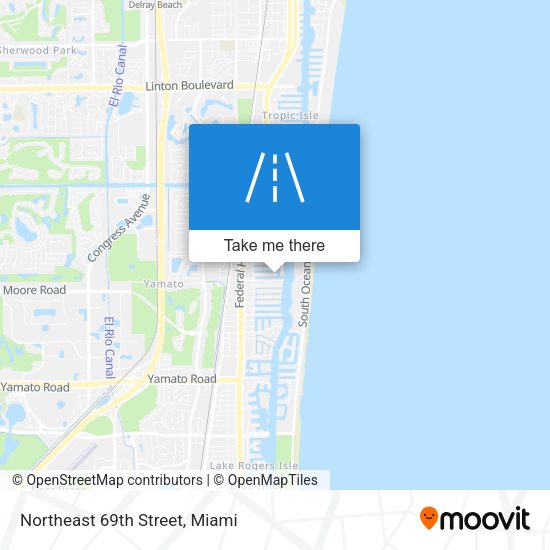 Northeast 69th Street map