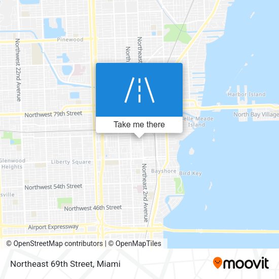 Northeast 69th Street map