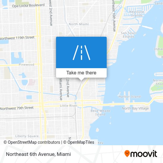 Northeast 6th Avenue map