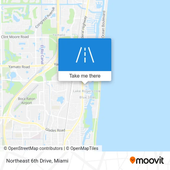 Northeast 6th Drive map