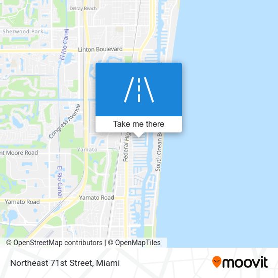 Northeast 71st Street map