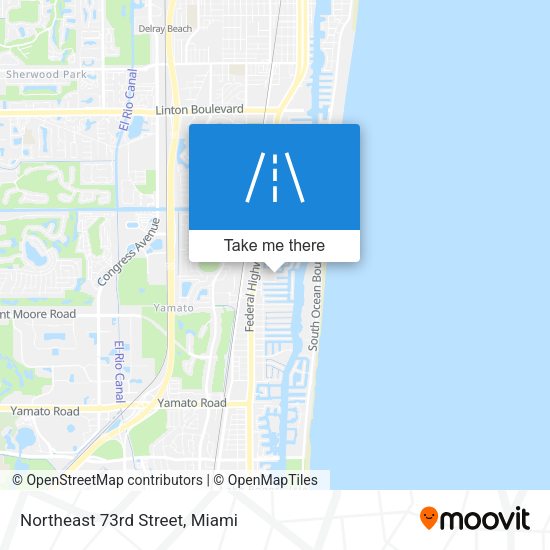 Northeast 73rd Street map