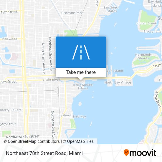 Northeast 78th Street Road map